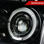 Spec-D 05-10 Dodge Charger Halo Projector Headlights Black