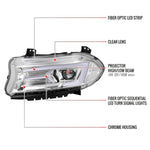 Spec-D 15-23 Dodge Charger Sequential Projector Headlights Chrome