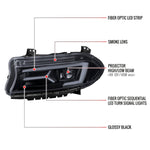 Spec-D 15-23 Dodge Charger Sequential Headlights Chrome/Smoked