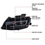 Spec-D 16-18 Chevy Camaro Sequential LED Headlights Chrome/Smoked