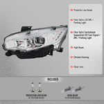 Spec-D 16-23 Toyota Tacoma Passenger Projector Headlight Chrome