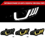 Spec-D 16-21 Honda Civic Projector Headlights LED SEQ Black/Smoked