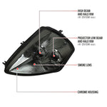 Spec-D 00-05 Mitsubishi Eclipse Dual Halo Headlights Chrome/Smoked