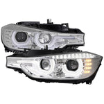 Spec-D 12-15 BMW F30 3-Series 4DR LED Projector Headlights HID Chrome