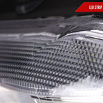 Spec-D 12-15 F30 3-Series 4DR Dual U-Bar Projector Headlights Chrome
