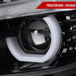 Spec-D 12-15 F30 3-Series 4DR Dual U-Bar Projector Headlights Black