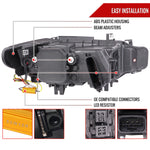Spec-D 12-15 BMW F30 3-Series 4DR LED Projector Headlights HID Black