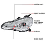 Spec-D 12-17 Scion FRS/86 Pro Headlights Strip & Turn Lights Chrome