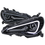 Spec-D 12-17 86/ Scion FRS Bar Projector Headlights GL Black/ Smoked