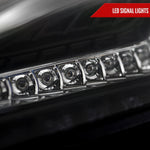 Spec-D 12-17 Scion FRS/ 86 Projector Headlights LED Bar Black