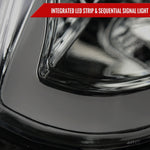 Spec-D 03-07 Infiniti G35 Coupe Headlights LED Bar Sequential Black