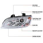 Spec-D 08-09 Pontiac G8 LED Bar Projector Headlights Chrome