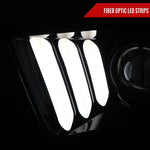 Spec-D 05-09 Ford Mustang LED Bar Projector Headlights Jet Black