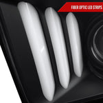 Spec-D 05-09 Ford Mustang LED Bar Projector Headlights Matte Black
