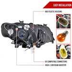 Spec-D 01-03 BMW E53 X5 Dual Halo Projector Headlights GL Black/Smoked