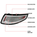 Spec-D 05-08 Porsche 911 997 LED Tail Lights Chrome/Clear