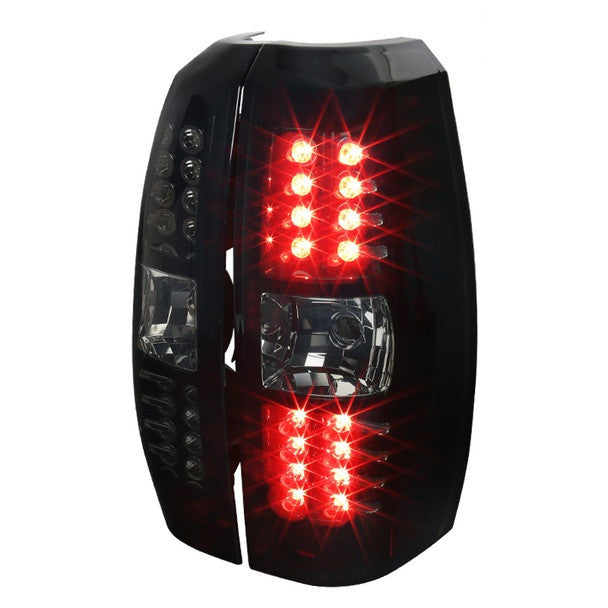 Spec-D 07-12 Avalanche LED Tail Lights Black/Smoked Lens