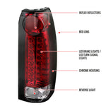 Spec-D 88-00 Chevy GMC Silverado Sierra LED Tail Lights Red