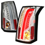 Spec-D 03-07 Cadillac CTS Tail Lights LED Chrome/Clear