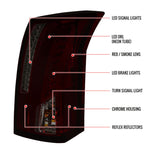Spec-D 03-07 Cadillac CTS LED Tail Lights Chrome/Red Smoked