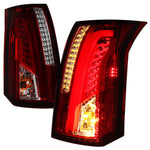 Spec-D 03-07 Cadillac CTS LED Tail Lights Chrome/Red Smoked