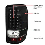 Spec-D 00-06 GMC Yukon Denali Tail Lights LED V2 Matte Black/Clear