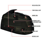 Spec-D 01-03 BMW E39 525i 530i 540i LED Tail Lights Smoked
