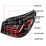 Spec-D 04-07 BMW 530i 550i 545i E60 5-Series LED Tail Lights Black