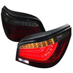 Spec-D 04-07 BMW E60 525i 530i 550i 545i LED Tail Lights Red Smoked