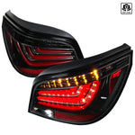 Spec-D 08-10 BMW E60 525i 530i 535i 550i LED Tail Lights Black