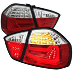 Spec-D 06-08 BMW E90 LED Tail Lights Red