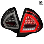 Spec-D 10-12 Ford Fusion LED Bar Tail Lights Chrome Smoked Lens