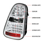 Spec-D 05-06 Mini Cooper LED Tail Lights Chrome Housing