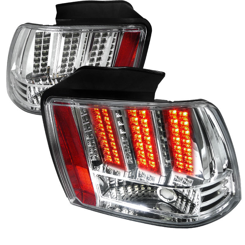 Spec-D 99-04 Ford Mustang LED Tail Lights Chrome