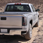 Spec-D 14-18 GMC Sierra Tail Lights LED Jet Black/Clear