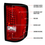 Spec-D 14-16 GMC Sierra LED Tail Lights Red