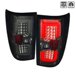 Spec-D 14-15 Chevrolet Silverado LED Tail Lights Smoked