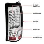 Spec-D 99-02 GMC Sierra/ Chavy Silverado LED Tail Lights Chrome
