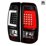 Spec-D 99-02 Silverado 99-06 GMC Sierra Tail Lights G2 LED Black/Clear