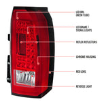 Spec-D 15-20 Chevy Tahoe Suburban LED Tail Lights Chrome/Red