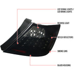 Spec-D 04-10 Scion tC Tail Lights G2 LED Glossy Black/Smoked