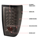 Spec-D 04-15 Nissan Titan LED Tail Lights Chrome/Red Smoked