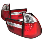 Spec-D 00-06 BMW X5 LED Tail Lights Red