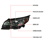 Spec-D 13-15 Malibu Projector Headlights Chrome Smoked
