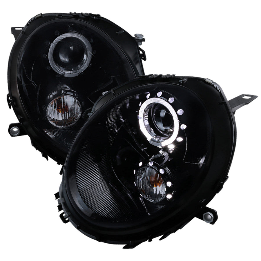 Spec-D 07-15 Mini Cooper Projector Headlights Black/Smoked