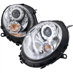 Spec-D 07-15 Mini Cooper Headlights Halo Projector Chrome