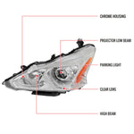 Spec-D 13-15 Nissan Altima Sedan Projector Headlights Chrome
