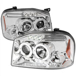 Spec-D 01-04 Nissan Frontier LED Projector Headlights Chrome