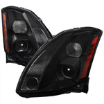 Spec-D 04-06 Nissan Maxima Headlights Projector Matte Black/Smoked