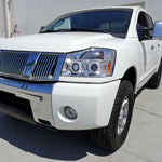 Spec-D 04-15 Nissan Titan Halo Projector Headlights Chrome